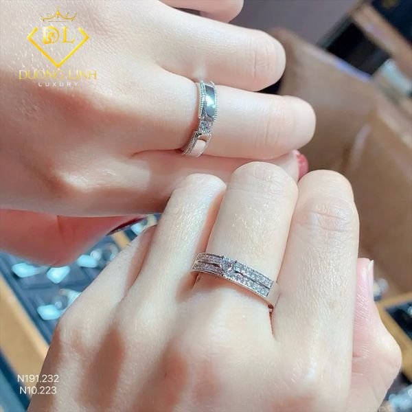 Nhẫn Cưới Cặp Kim Cương N191.232